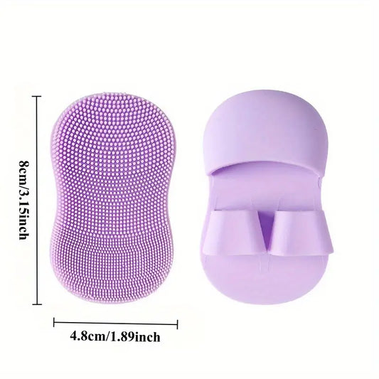 Mini Soft Bristle Silicone Finger Wash Brush